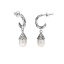 Hammered Pearl Earrings