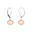 Pendientes de perlas 9 AA Continental - Color: Rosa, Metal precioso: Plata rodiada (925)