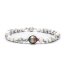 Náramek Howlit s tahitskou perlou - Barva: Multicolor, Drahý kov: Rhodiované stříbro (925), Délka náramku: 19 cm, Dekorace: 1 tahitská perla