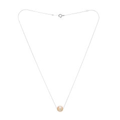 Perle Akoya sur chaîne en platine 7–7,5 mm AAA
