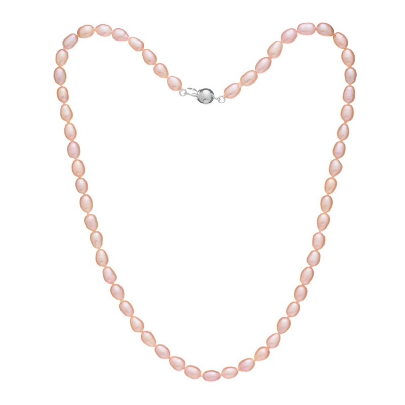 Colier de perle Oval 5,5 roz Colier de perle Oval 5,5 roz