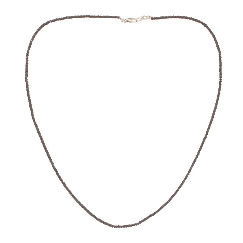 Náhrdelník Spinel - Barva: Černá, Drahý kov: Sterlingové stříbro (925), Délka náhrdelníku: 45 cm