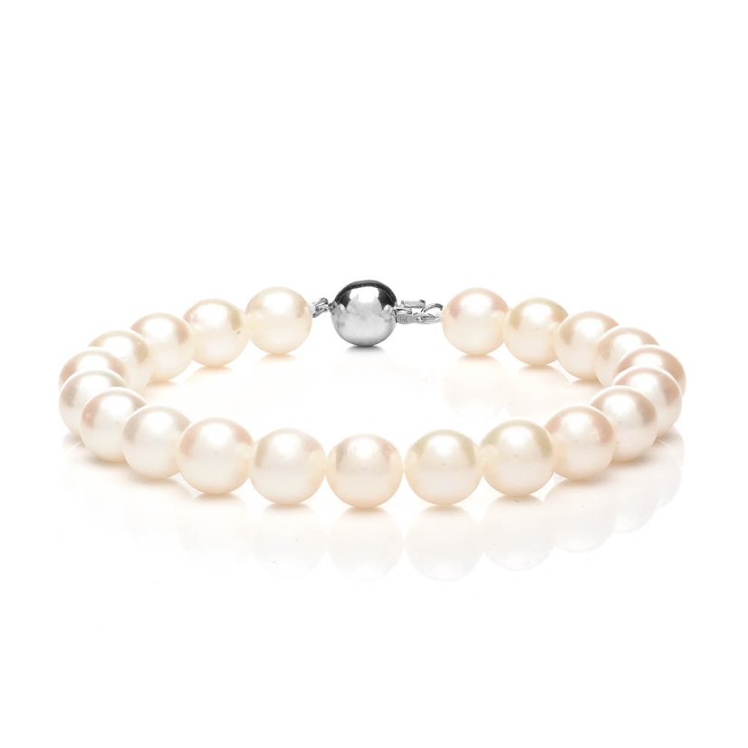 Akoya Perlen-Set – Halskette und Armband 8 AAA+